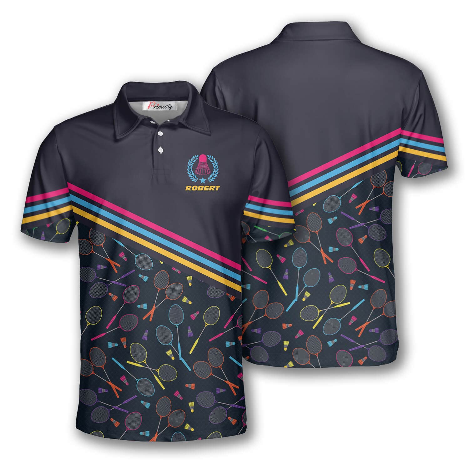 Custom Badminton Shirts for Men - Personalized Badminton Jerseys & Polo Shirts - Breathable Sportswear for Tournaments & Casual Play