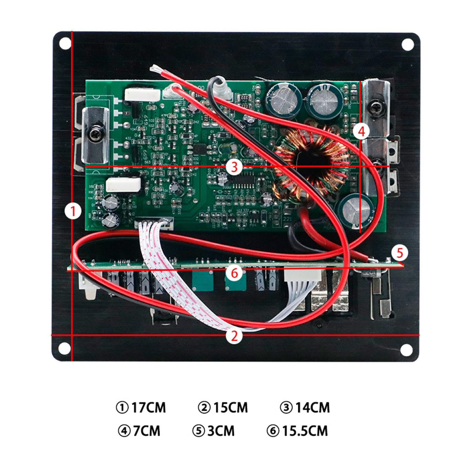 120W Ronyme Car Audio Amplifier Board - 12V Power for Car & Motorcycle Speakers