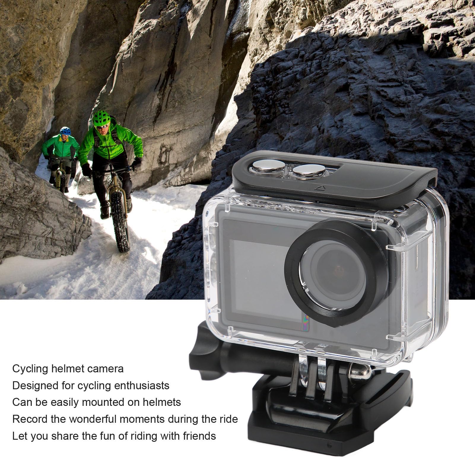 LJCM 5K Waterproof Action Camera - 4K Ultra HD Underwater Sports Camera with WiFi Remote Control, 2.0