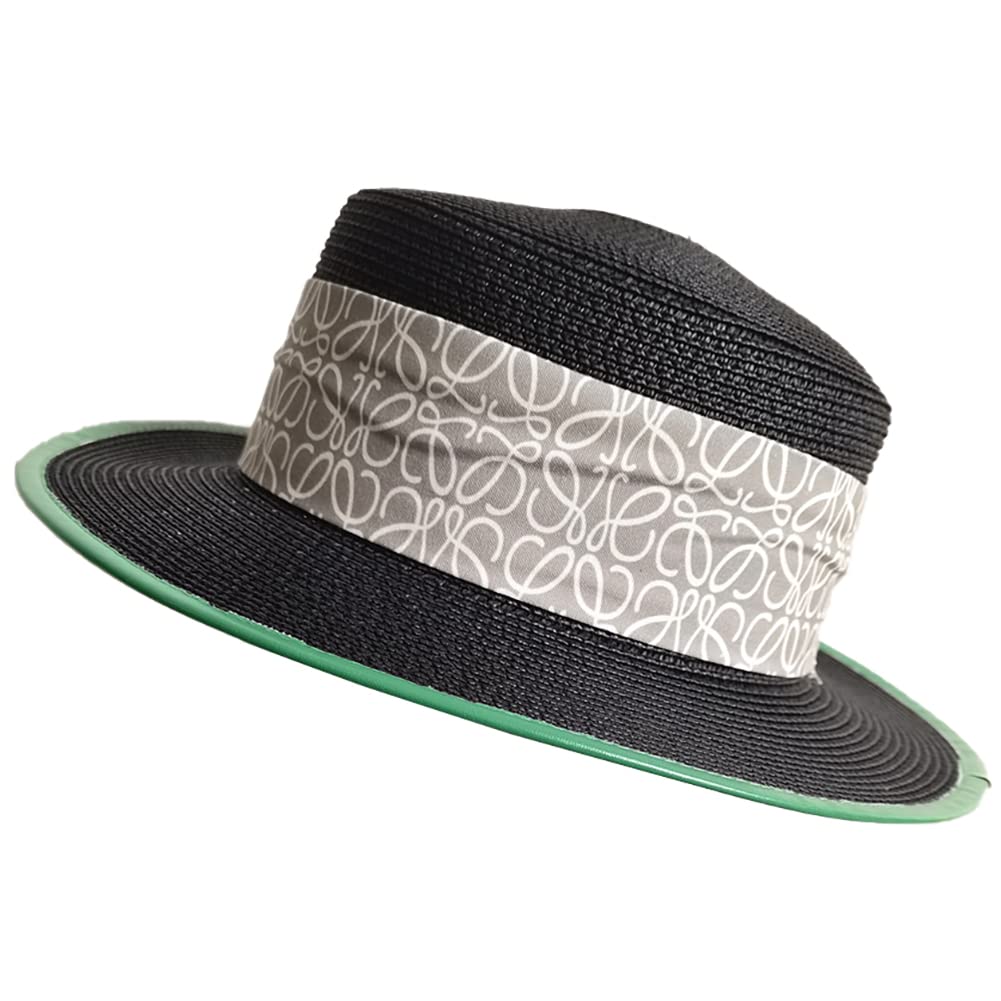 Women's & Men's UV Protection Straw Beach Sun Hat - Summer Fedora Boater Hat for Sun Protection - Perfect for Beach, Pool, and Outdoor Activities