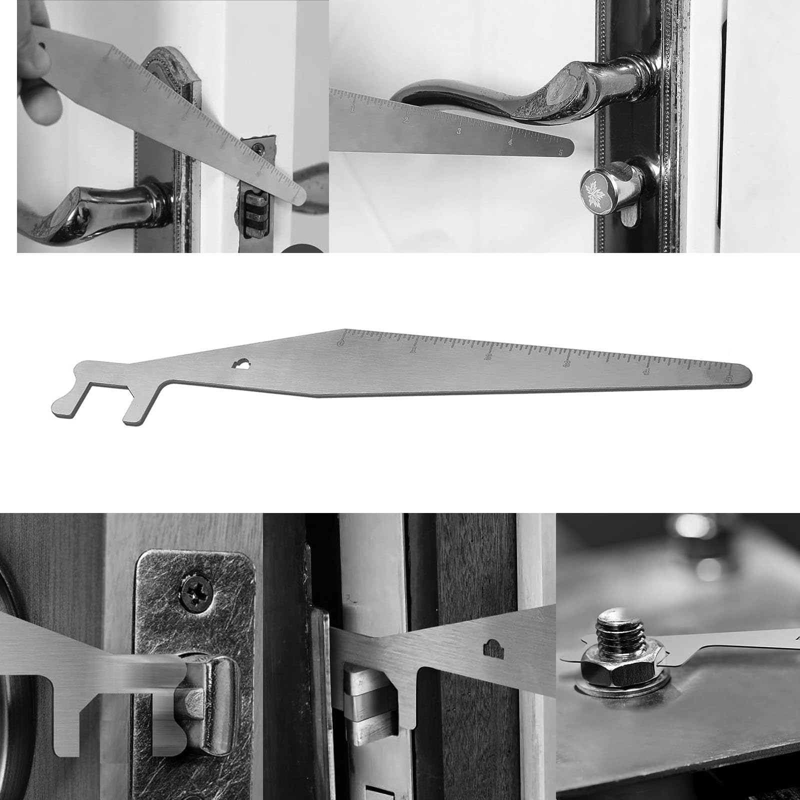 2 Pack Firefighter Tools - HanaHut Multipurpose Pry Bar with Spring Steel Leverage Tool for Emergency Rescue, Car Repair & Home Improvement
