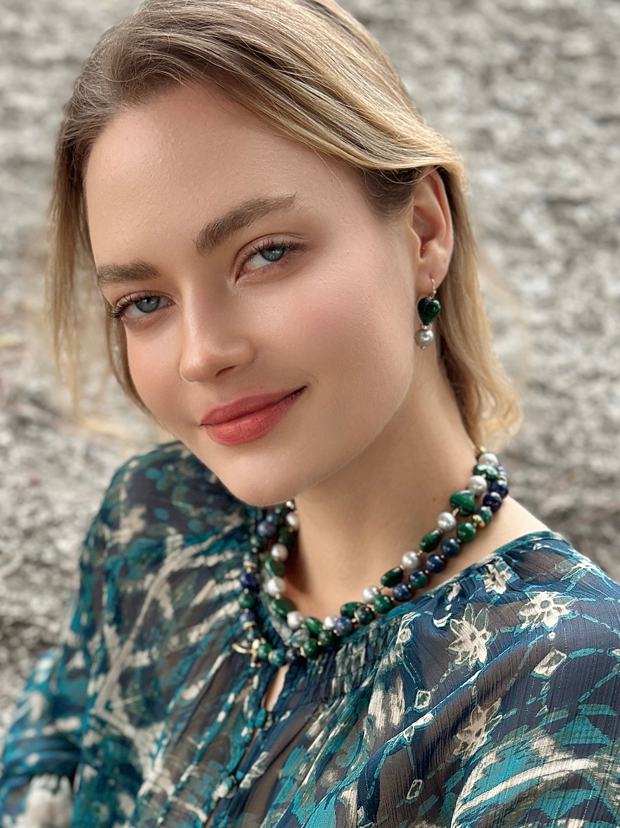 Phoenix Lapis Butterfly Pendant Necklace - Elegant Blue Gemstone Jewelry for Women | Perfect for Weddings, Parties & Special Occasions