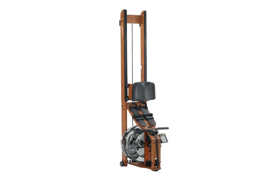 FluidRower Viking 2 Plus Rowing Machine - Premium Brown Home Fitness Equipment for Full Body Workout | Perfect for Home Gym, Cardio Training & Indoor Rowing Exercise