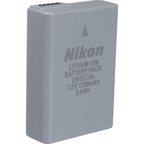 Nikon EN EL14a Rechargeable Lithium-Ion Battery for Nikon D3300 D3400 D3500 Cameras - Perfect for Travel Photography & Vlogging