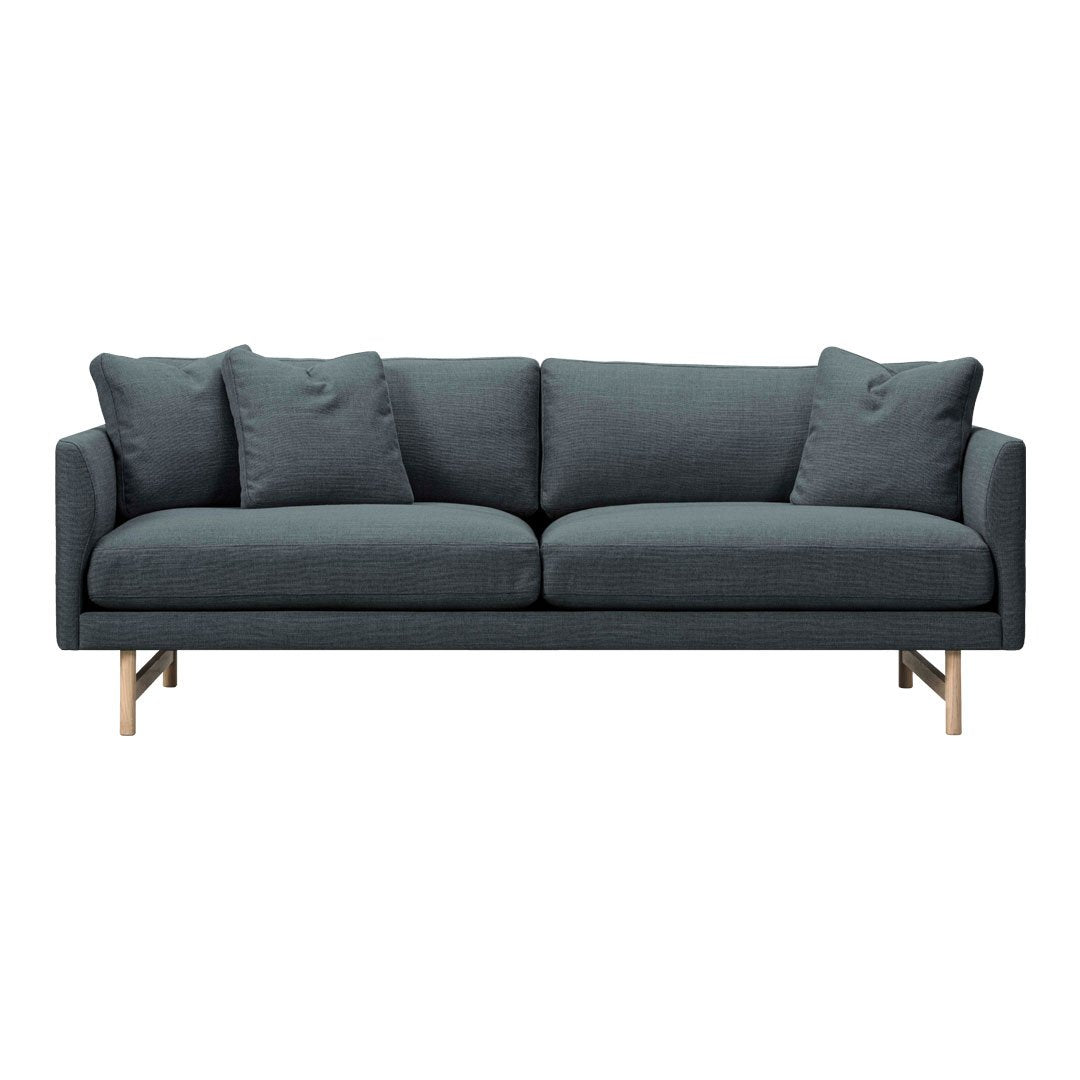 Calmo Sofa 95 - Modern 2-Seater Loveseat with Solid Wood Base for Living Room, Lounge & Small Spaces