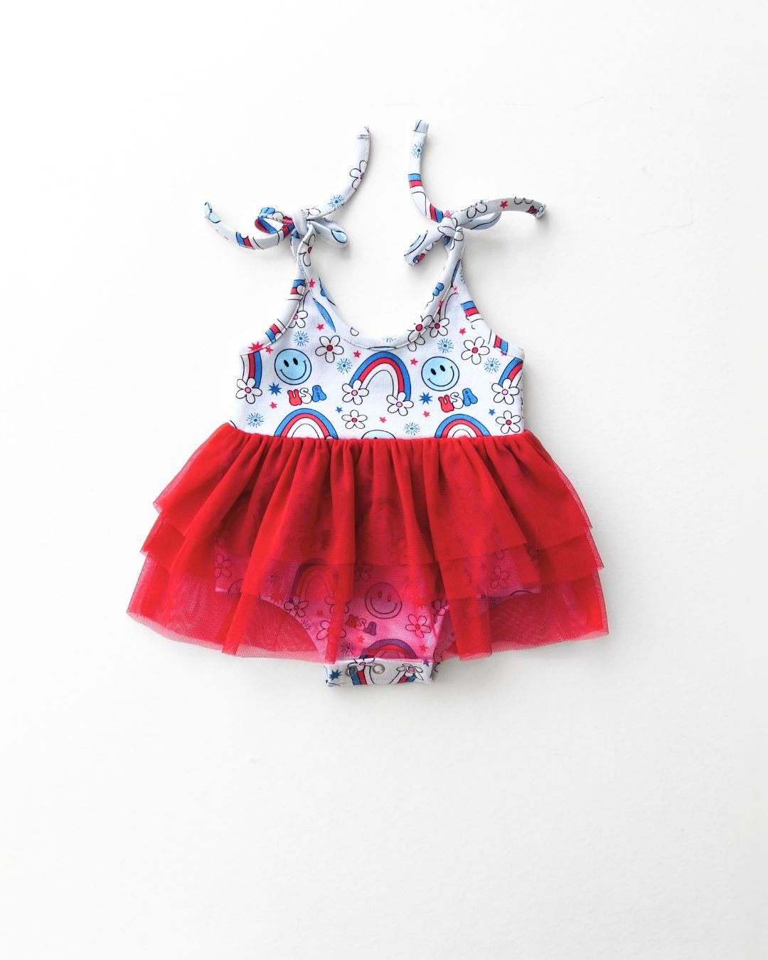 Little Miss USA Tutu Romper - Adorable Baby Girl Dance Outfit for Ballet, Photo Shoots & Special Occasions