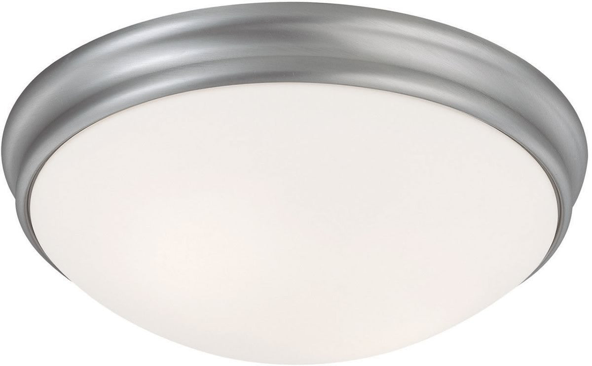 12W 2-Light Ceiling Light Fixture in Matte Nickel Finish - Perfect for Bedroom, Living Room & Kitchen Lighting