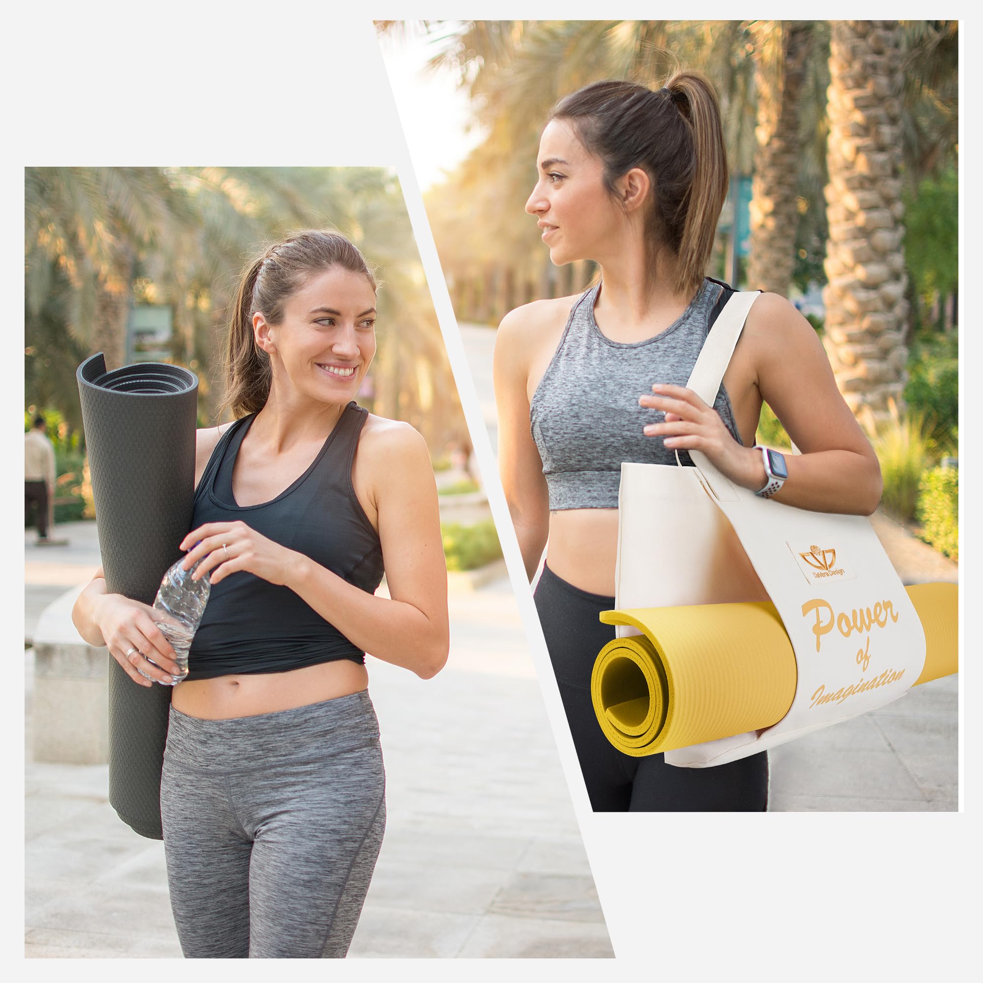 Yoga Mat Bag for Women - Tote Carrier for Gym, Travel & Workout