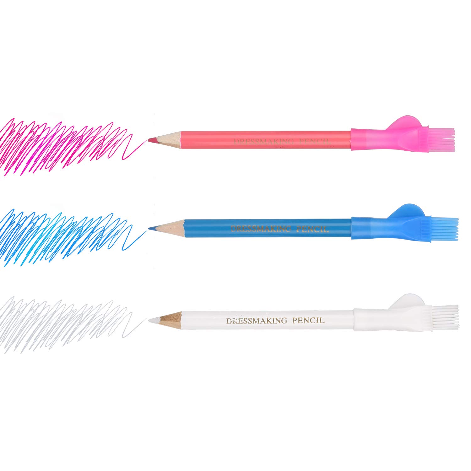 CampTek Tailor's Chalk & Fabric Markers Set - 10PCS Chalk, 4PCS Heat Erasable Pens with Refills, 3PCS Sewing Pencils for Quilting, Dressmaking & Fabric Crafts | Perfect for DIY Sewing Projects & Professional Tailoring