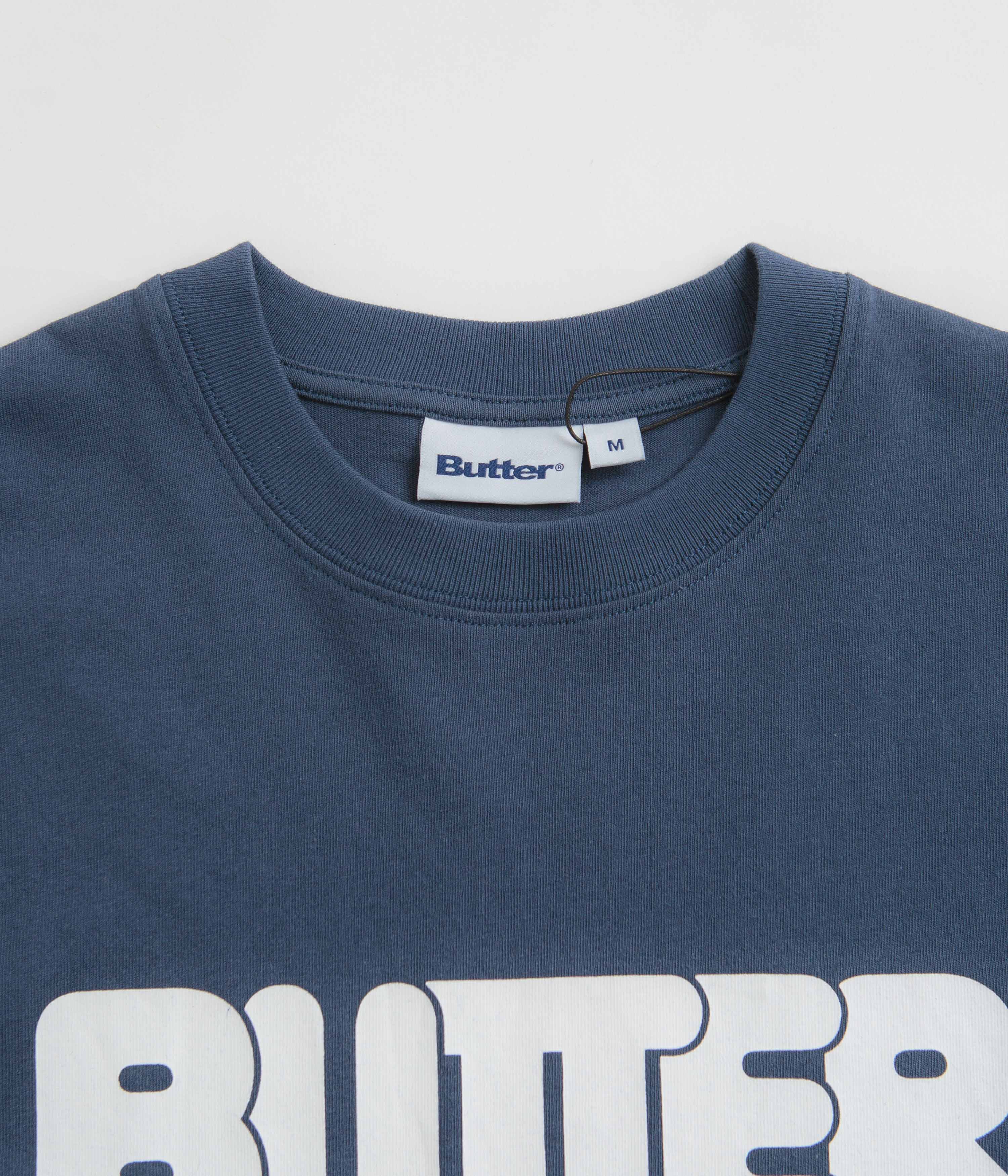 Butter Goods Round Logo T-Shirt for Men - Soft Cotton Denim Shirt - Casual Streetwear for Everyday Wear & Outings
