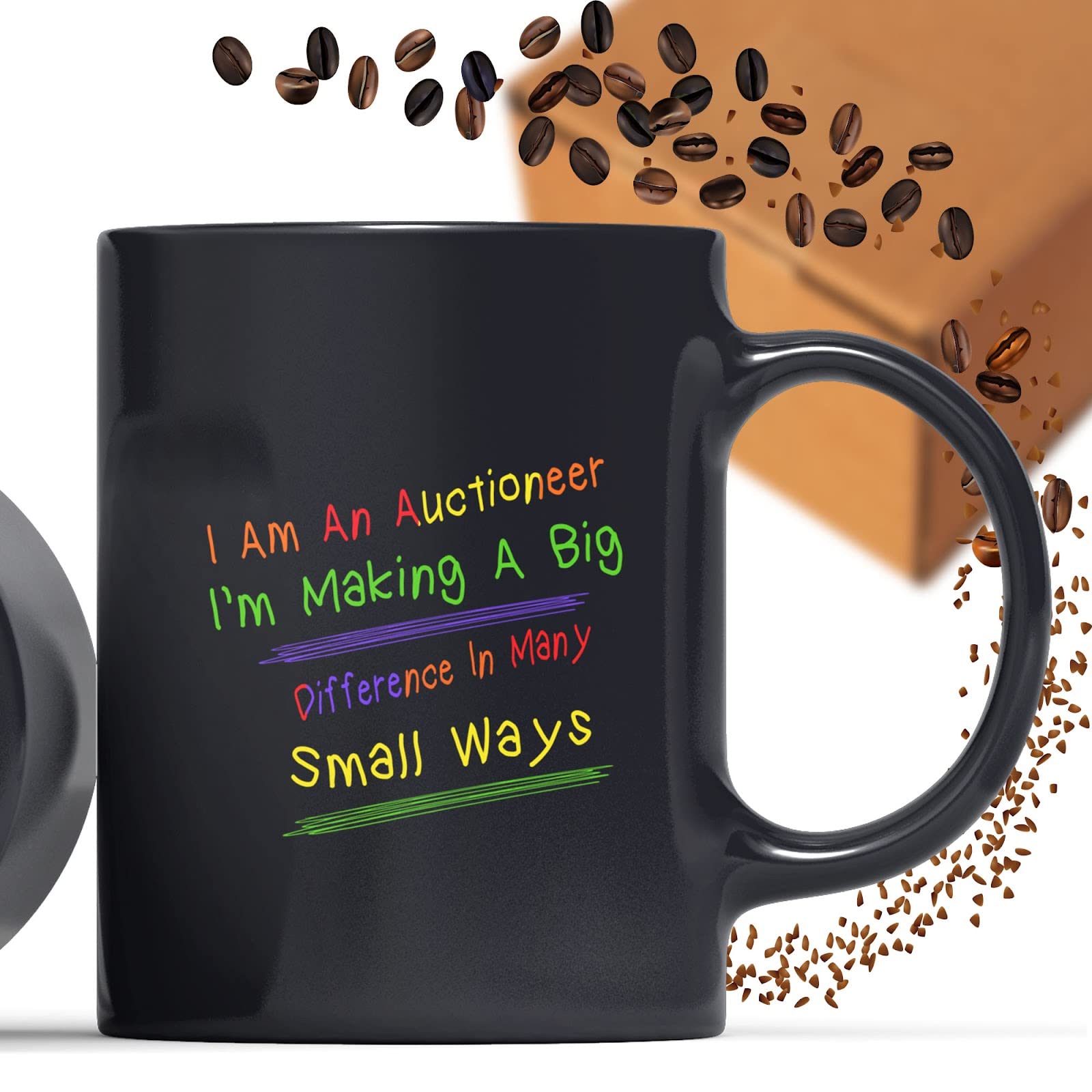 Funny Coffee Mug for Auctioneers - Unique Gift for Men, Women, Coworkers & Family - Perfect Birthday, Christmas Present - Great for Office Use, Coffee Breaks & Gift Giving Occasions
