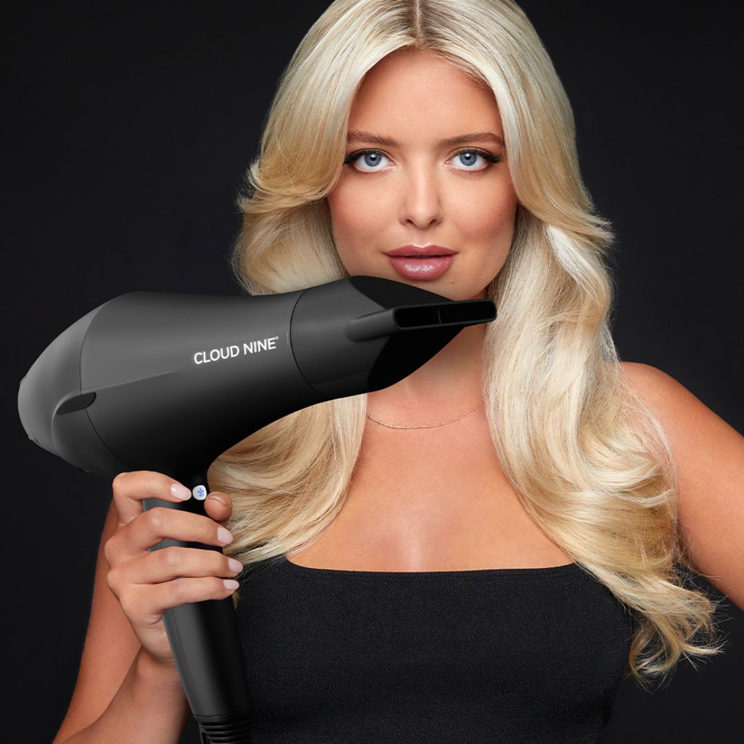 CLOUD NINE The Airshot Hair Dryer - Professional Ionic Blow Dryer for Fast Drying & Frizz Control - Perfect for Home & Salon Use