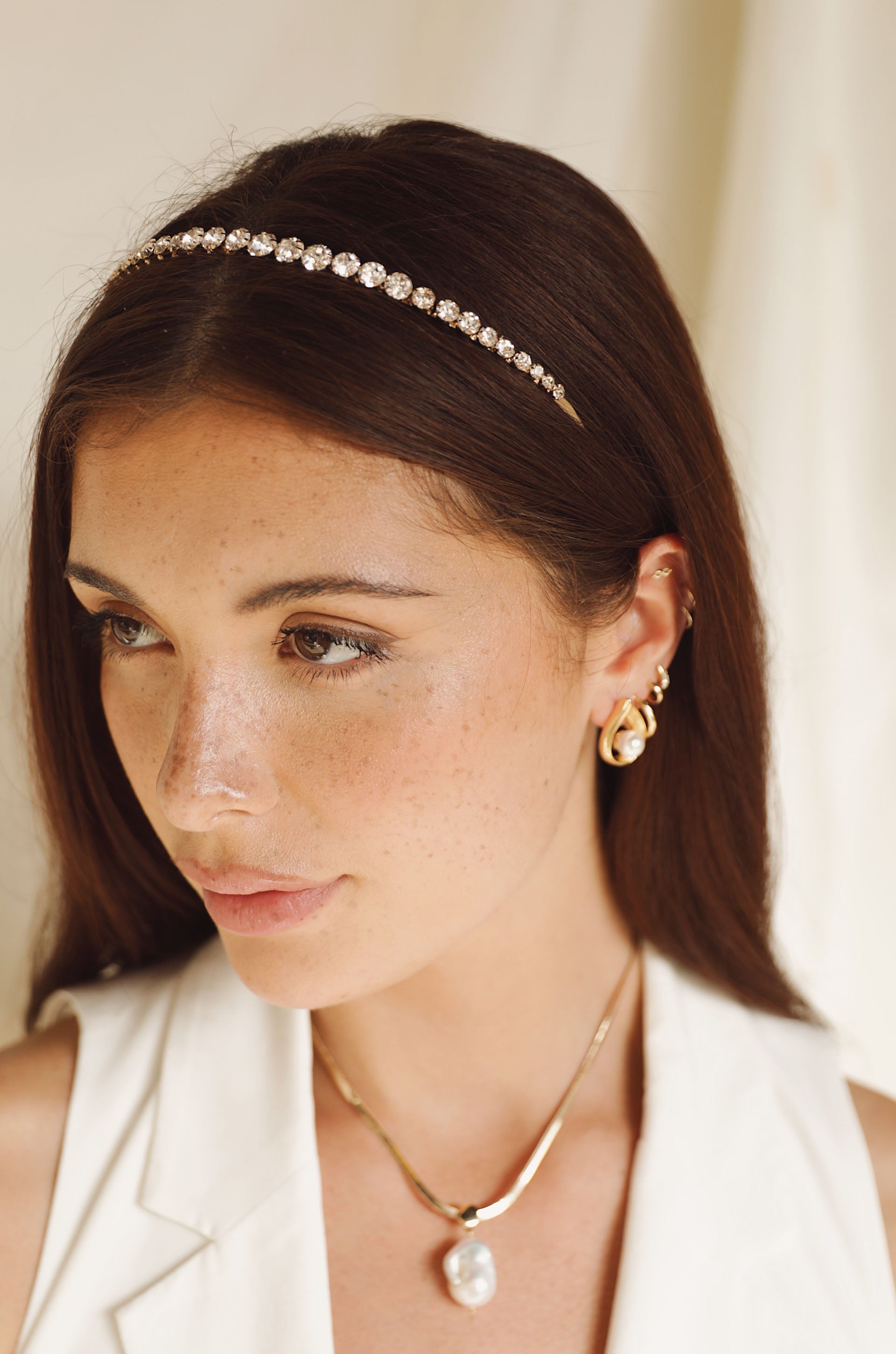Sparkling Crystal Headband for Women - Elegant Hair Accessory for Parties, Weddings & Special Occasions