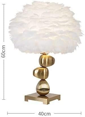 Feather Desk Lamp - Elegant Iron Feather Lighting for Bedroom, Living Room & Dining Room | Perfect for Reading, Working & Home Decor