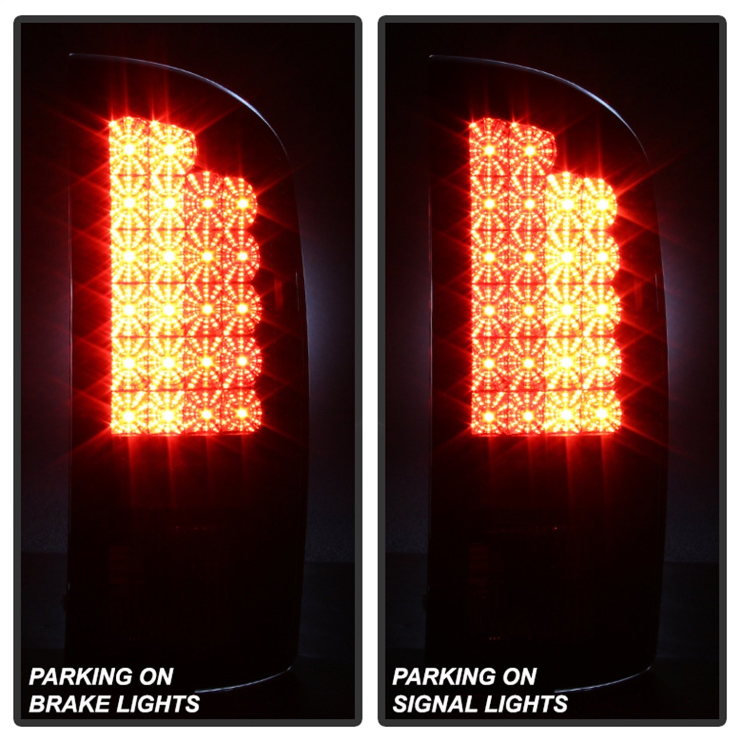 Spyder Auto 5002556 LED Tail Lights Black/Clear - High-Performance Brake Lights for Trucks & SUVs