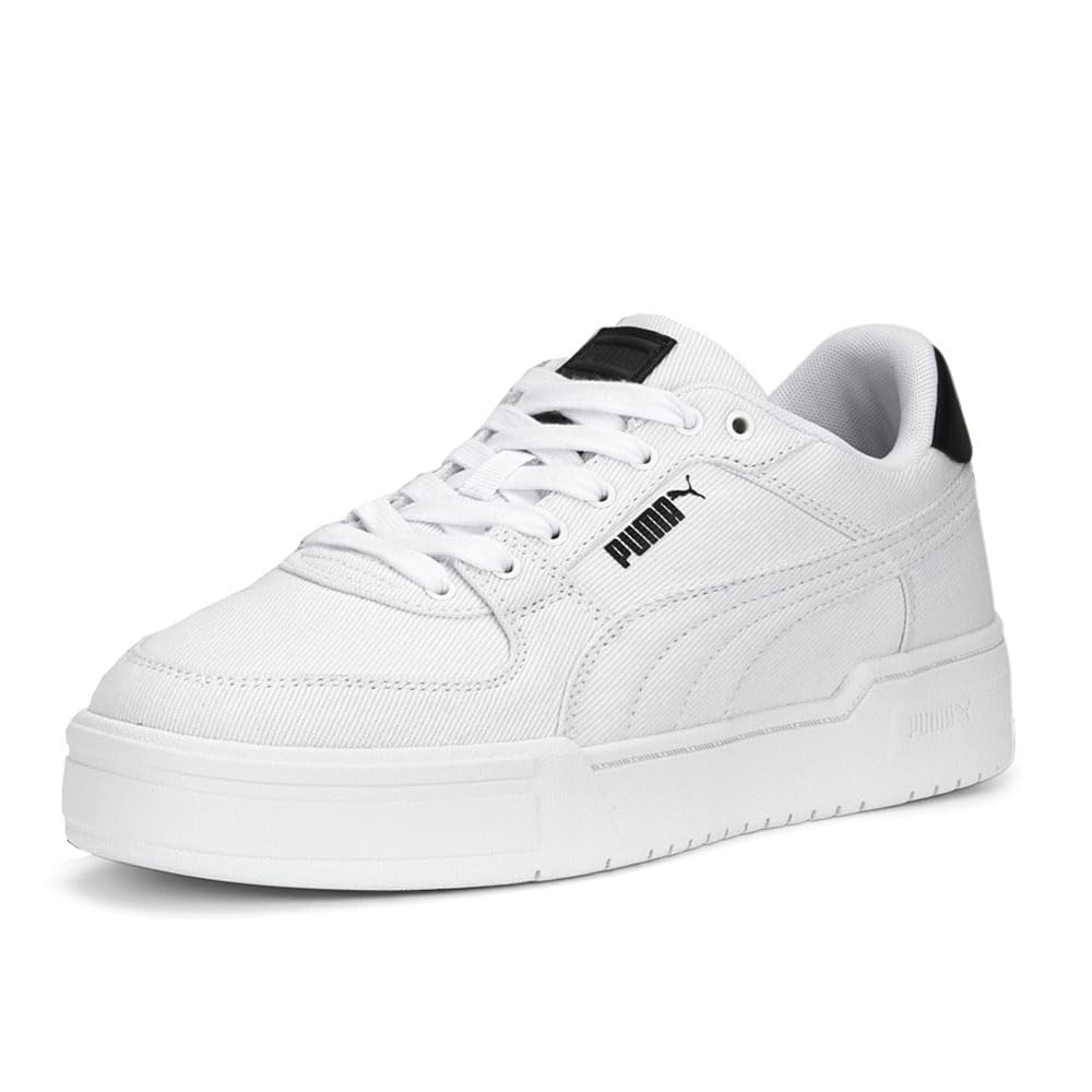 PUMA Men's CA Pro Canvas Lace-Up Sneakers - White Casual Shoes for Walking, Streetwear & Everyday Comfort