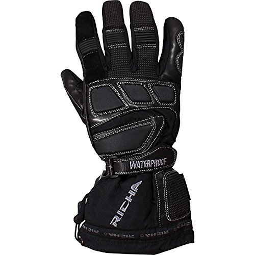 Premium Carbon Fiber Motorcycle Gloves - Waterproof & Winter Riding Gloves for Men & Women, Black - Ideal for Cold Weather, Rain & Snow Protection