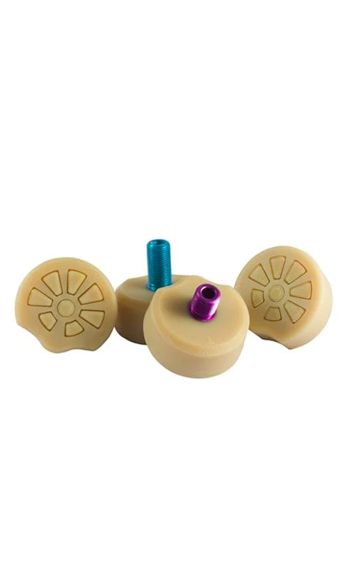Green Monster Superball Toe Stops Short - Premium Roller Skating Toe Stops for Derby & Artistic Skating - Durable Rubber Toe Guards for Roller Skates & Quad Skates - Perfect for Rink, Park & Street Skating