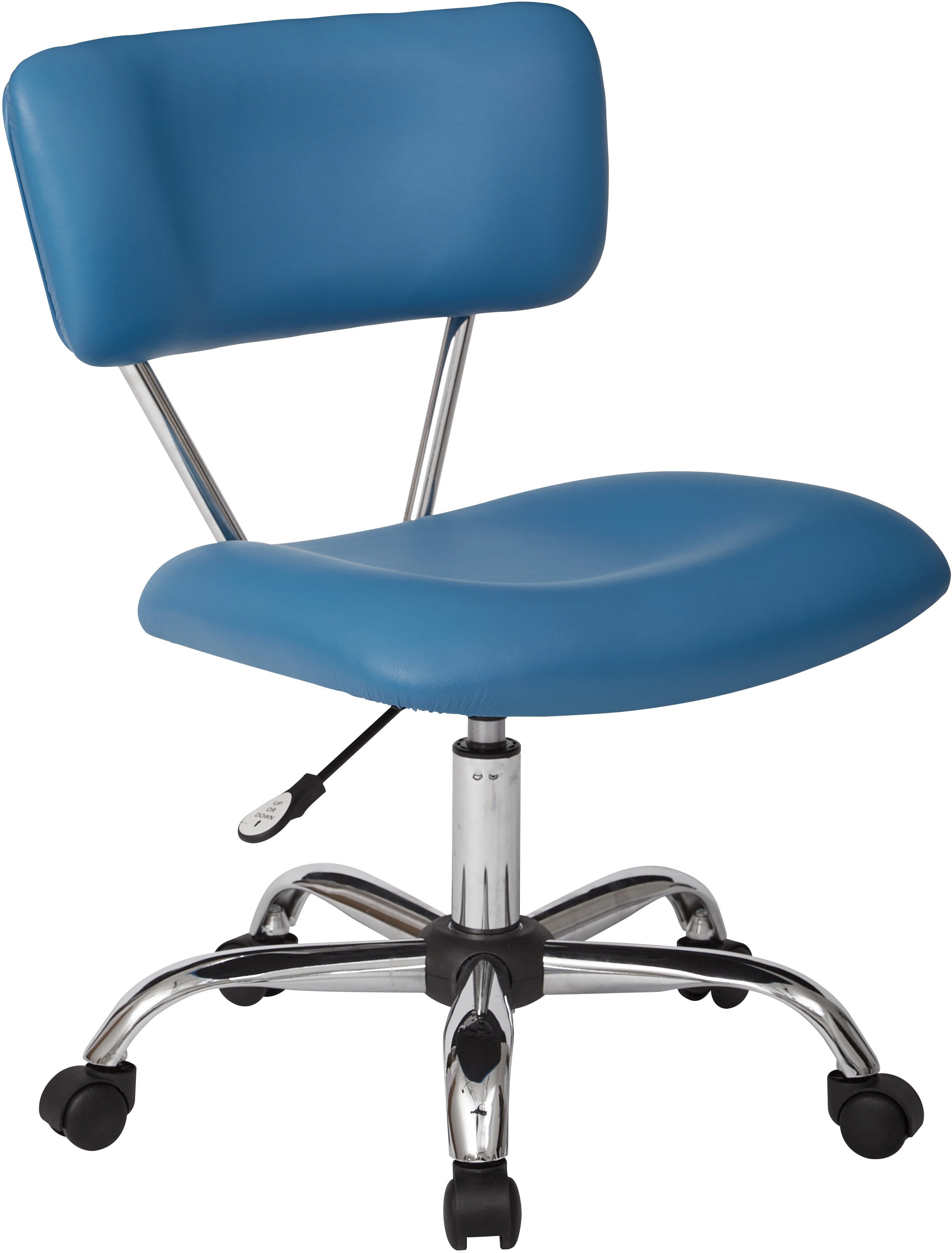 Office Star Ave Six Vista Task Office Chair - Ergonomic Vinyl Swivel Chair with Adjustable Height [ST181] - Perfect for Home Office, Conference Rooms & Workspaces