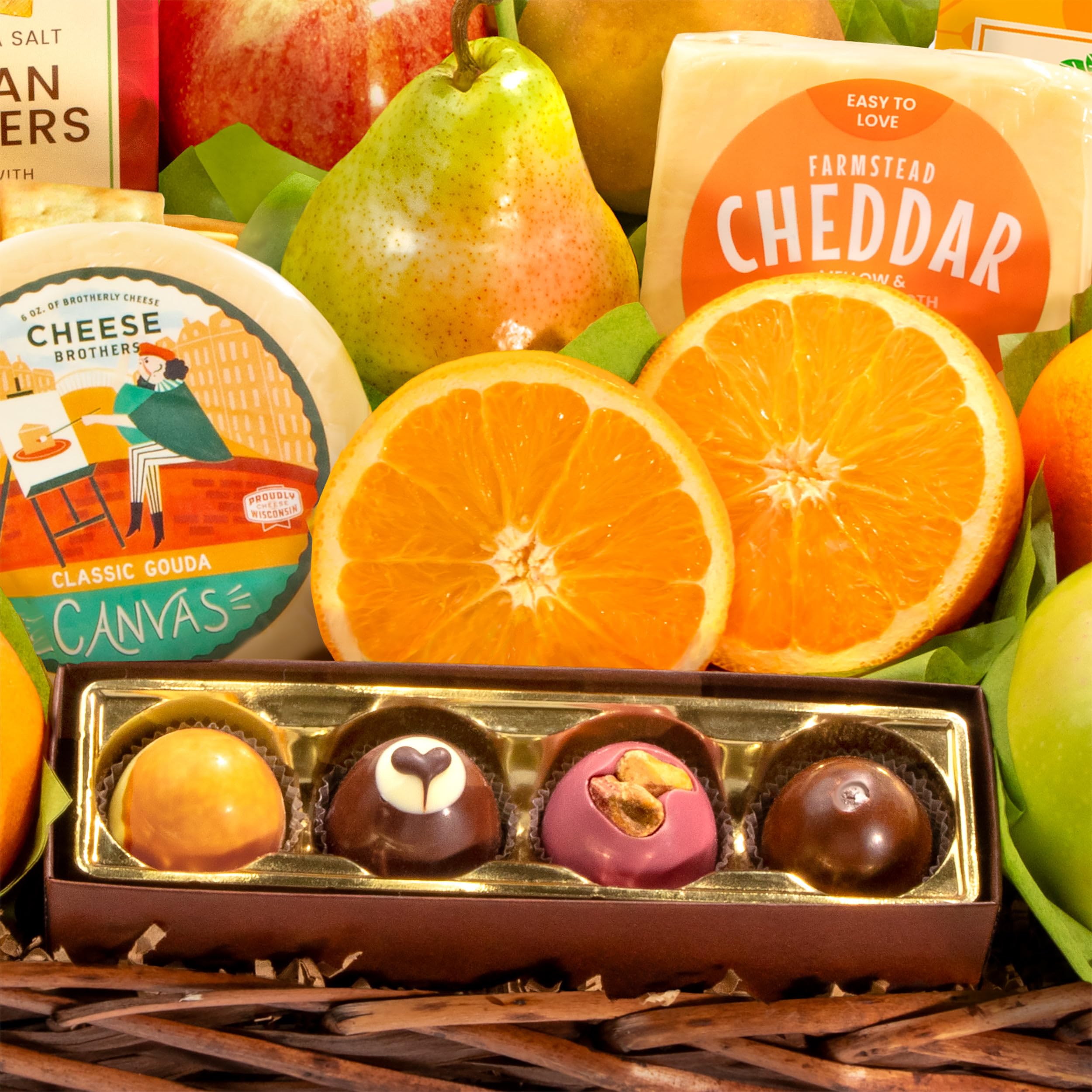 Premium Gourmet Fruit Basket - Deluxe Orchard Delight Gift Box for Holidays, Birthdays & Corporate Events | Perfect for Congratulations, Thank You & Special Occasions