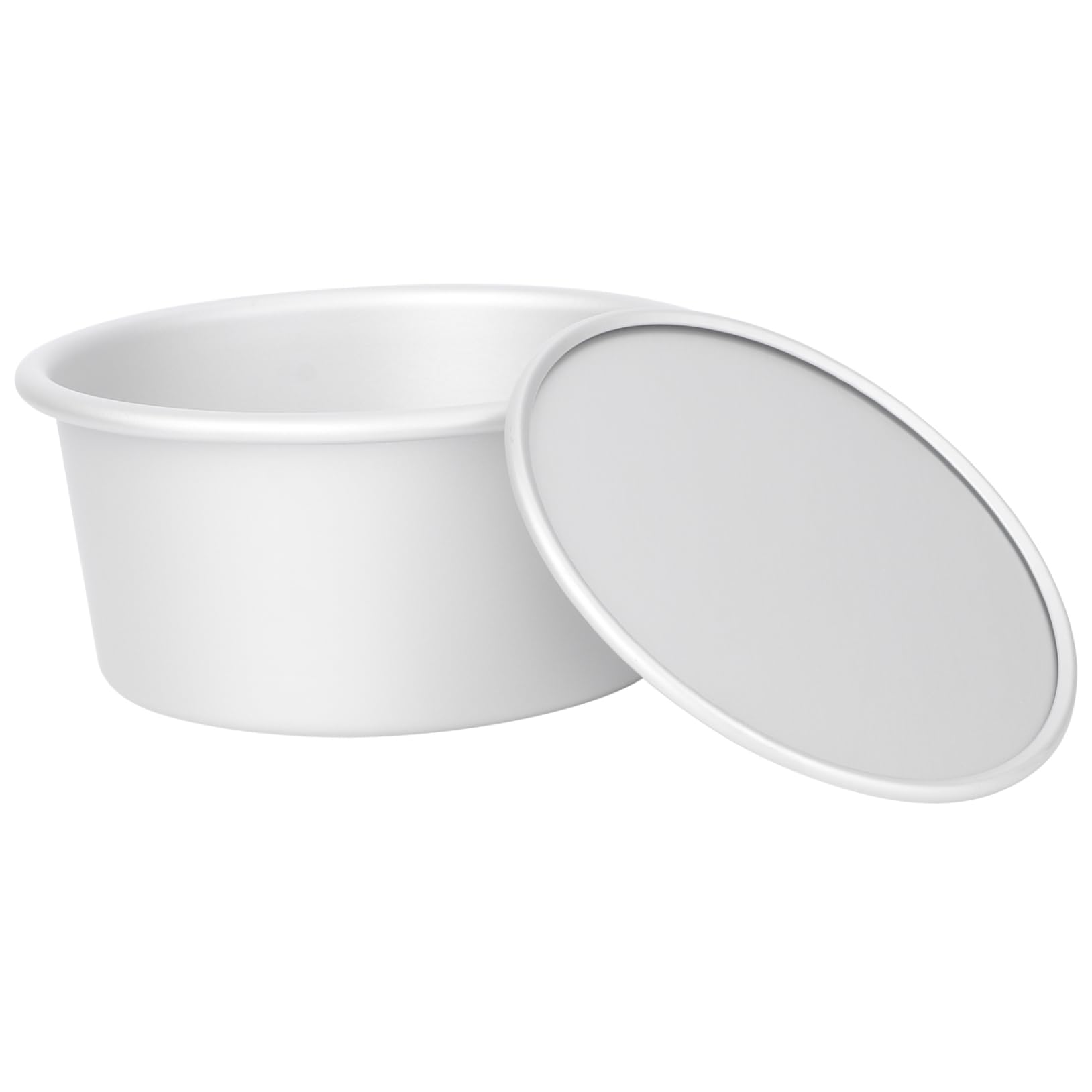 DOITOOL 6-Inch Anodized Aluminum Round Cake Pan with Removable Bottom - Perfect for Baking Birthday Cakes, Wedding Cakes & Desserts