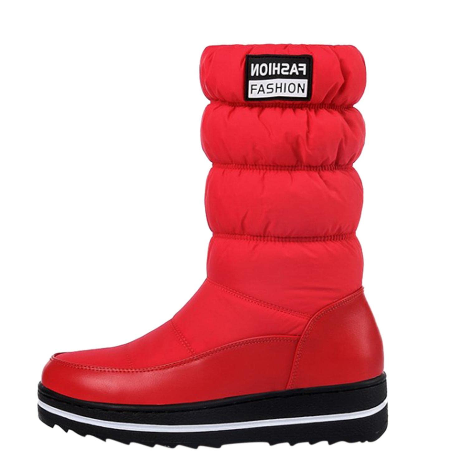 Women's Winter Boots - Waterproof, Breathable & Warm Lined Pull-On Booties for Outdoor Walking | Fashionable Snow Boots for Cold Weather, Hiking & Daily Commute