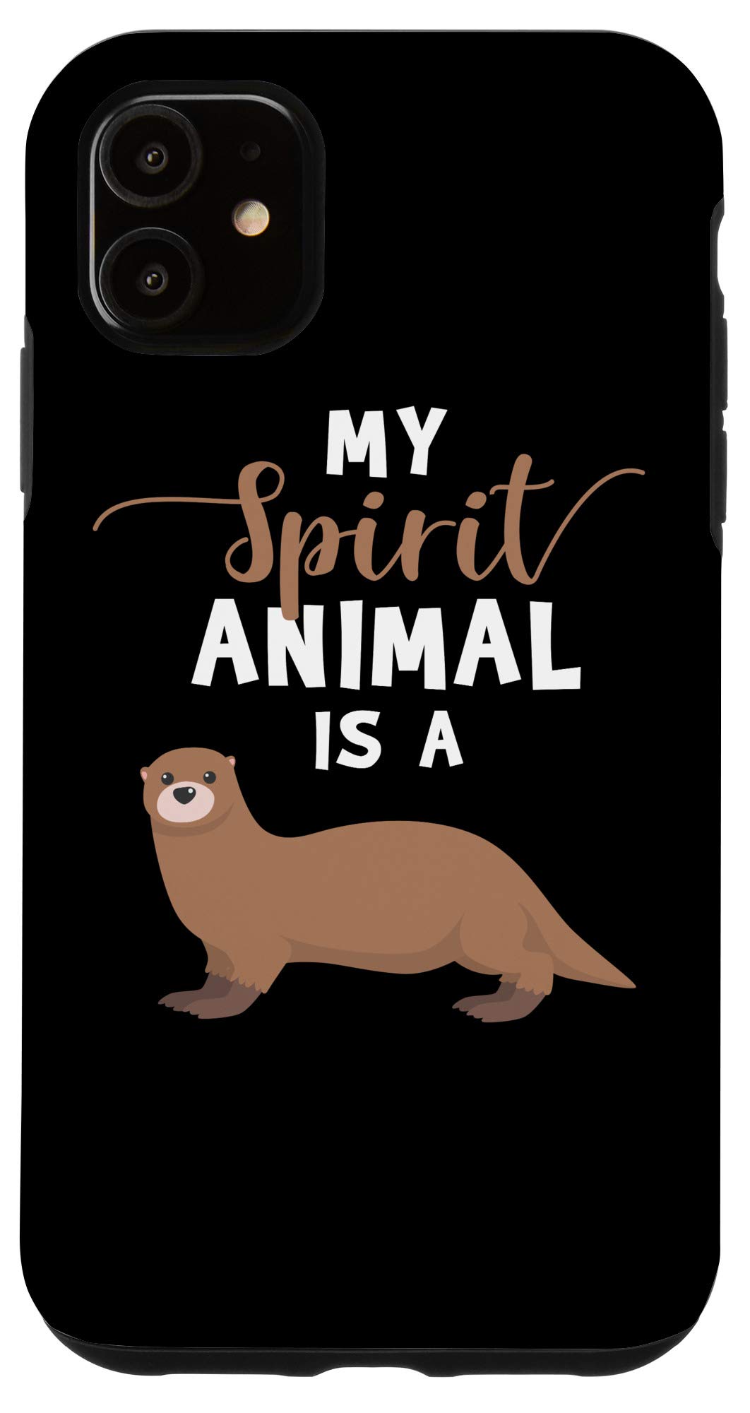 iPhone 11 Case with Funny Otter Design - Perfect Gift for Otter Lovers - Durable Protective Phone Cover for Work, Travel & Daily Use