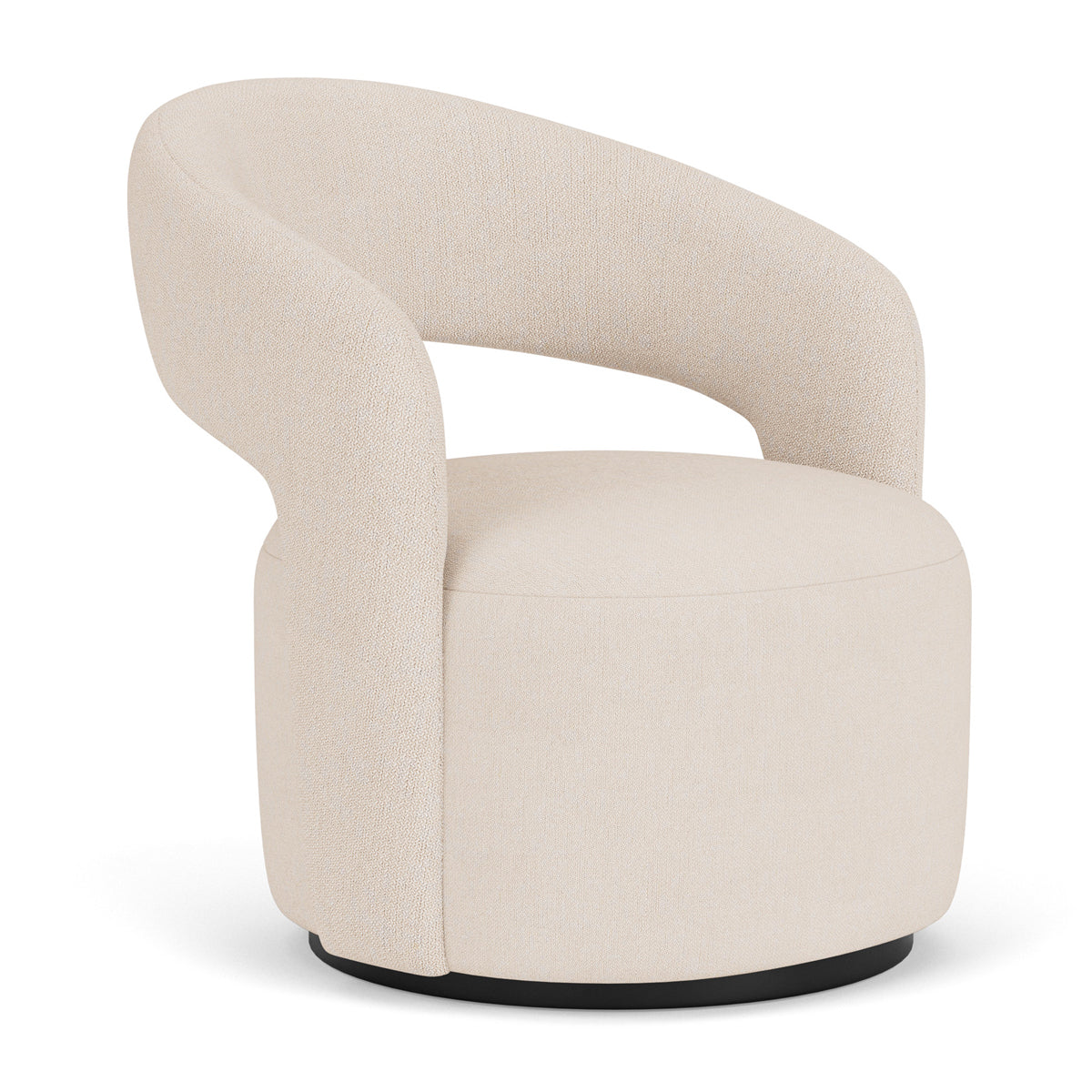 Stylish Judi Fabric Swivel Armchair - Modern Upholstered Accent Chair with 360° Rotation for Living Room, Bedroom or Office - Comfortable Lounge Seating for Home Decor
