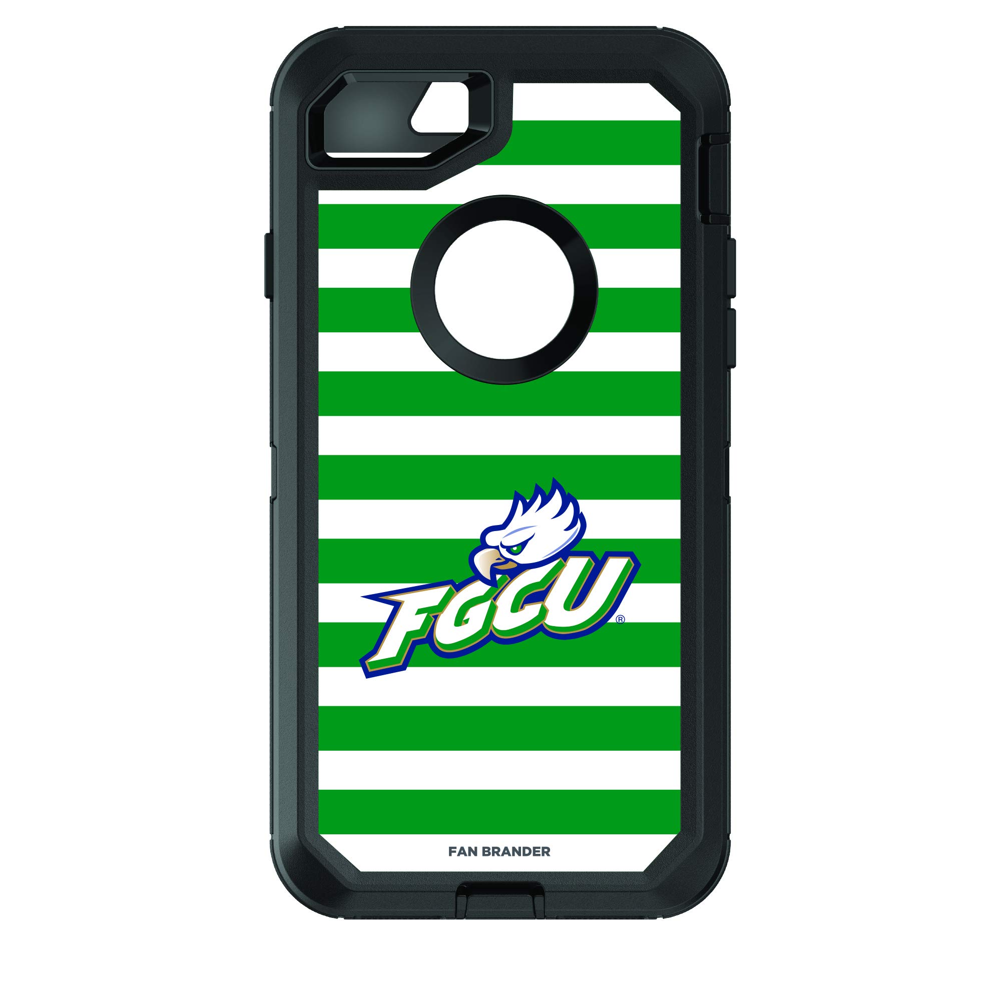 NCAA OtterBox Defender Series Rugged Phone Case with Stripes Design - Compatible with Apple iPhone - Shockproof & Drop Protection for Sports & Outdoor Activities