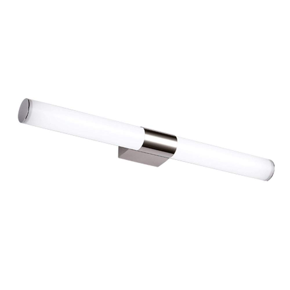 WGGCC Modern LED Bathroom Vanity Light - 12W 6000K Daylight White Wall Lamp with Stainless Steel Base, Energy-Saving Makeup Mirror Lighting for Bathroom Cabinet & Dressing Room - Perfect for Shaving, Makeup Application and Home Decor