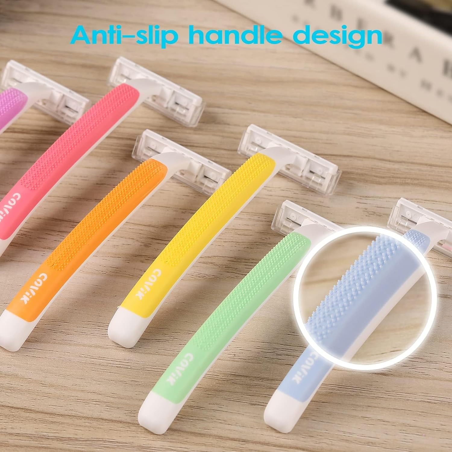Women's Disposable Razors 6-Pack - 2 Blade Shaving Razors for Sensitive Skin & Smooth Hair Removal - Travel-Friendly Women's Razors for Legs, Underarms & Bikini Area - Perfect for Home, Gym & Vacation Use