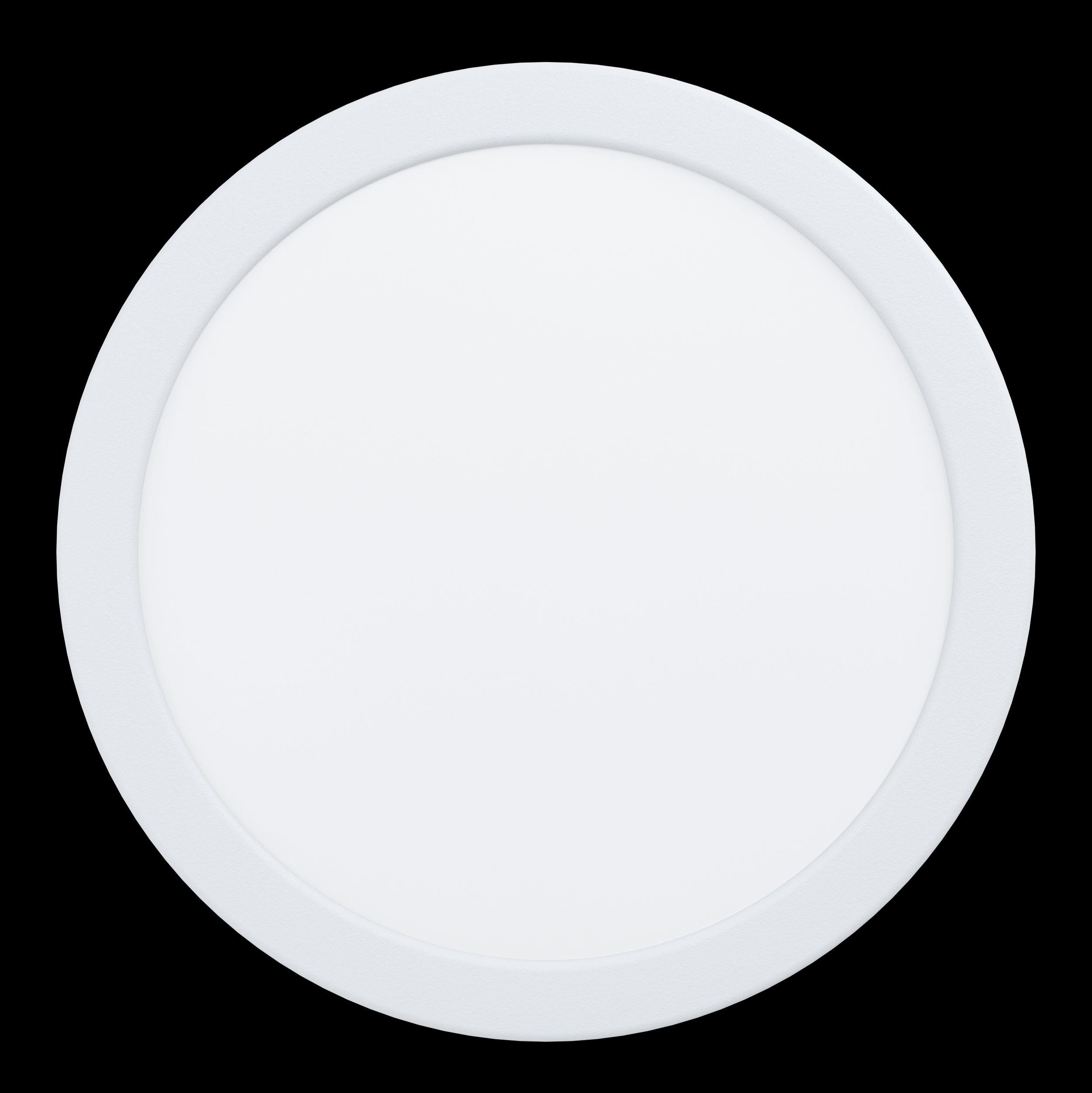 Eglo Fueva 5 LED Round White Recessed Light 21.6cm - Energy Efficient Dimmable Ceiling Light for Kitchen, Bathroom & Living Room