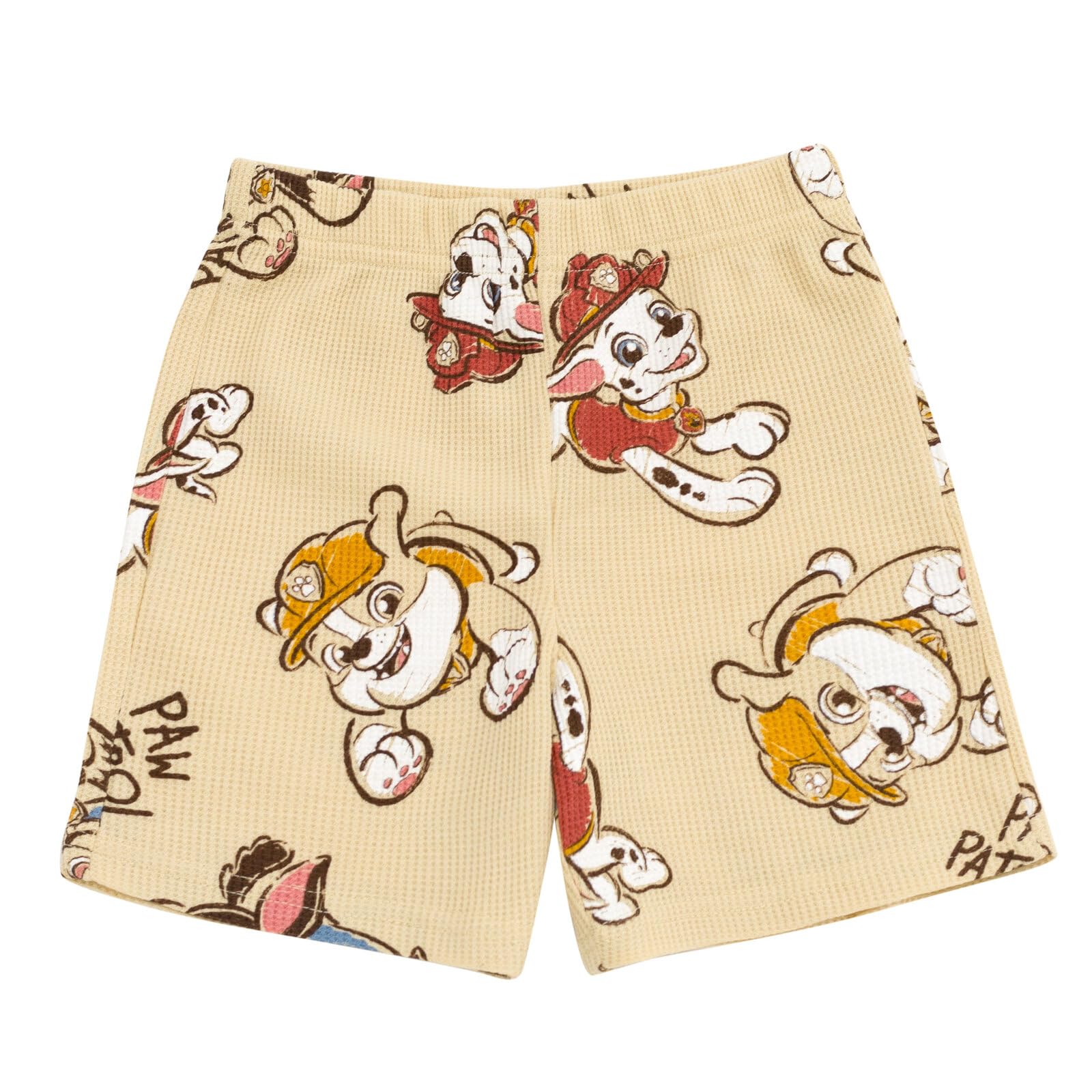 Paw Patrol Waffle Knit T-Shirt and Shorts Outfit Set for Babies & Kids (0-3 Months to 5 Years) - Soft Cotton Playwear for Daycare, Birthday Parties & Family Outings