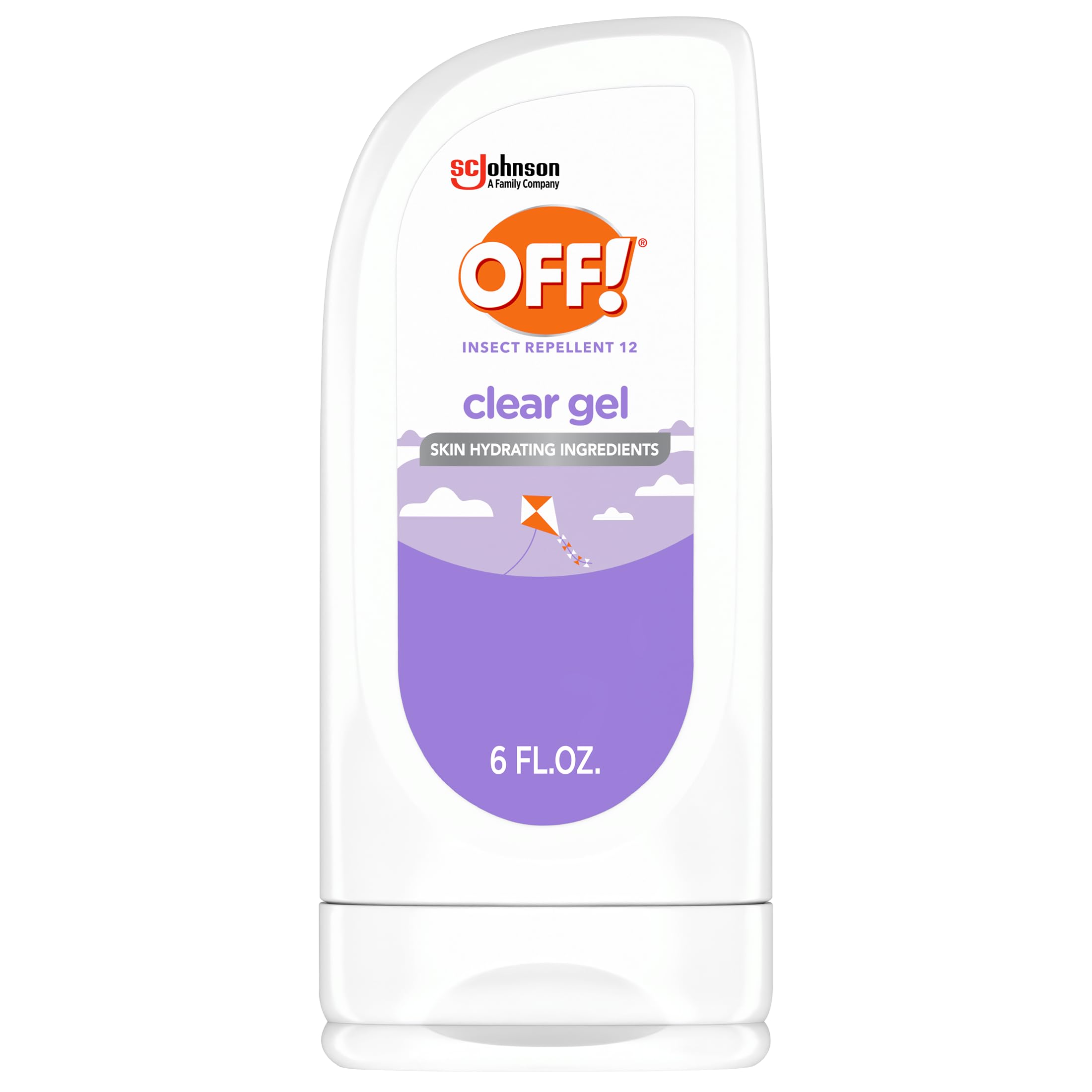 OFF! Clean Feel Insect Repellent Clear Gel with 20% Picaridin - Long Lasting Mosquito & Bug Repellent - Hydrating Formula - 6 oz - Ideal for Outdoor Activities, Camping, Hiking & Travel Protection