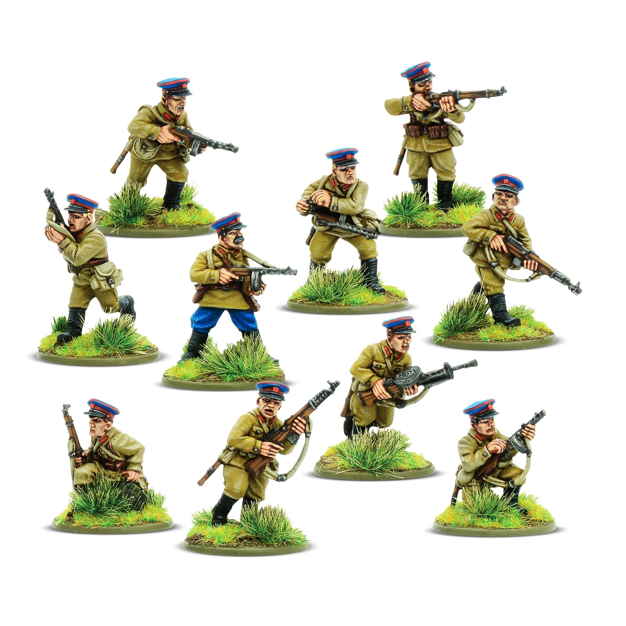 Warlord Games 1/56 Scale Bolt Action Soviet NKVD Squad - Metal Model Kit #402214006 | WWII Historical Wargaming Miniatures for Tabletop Strategy Games