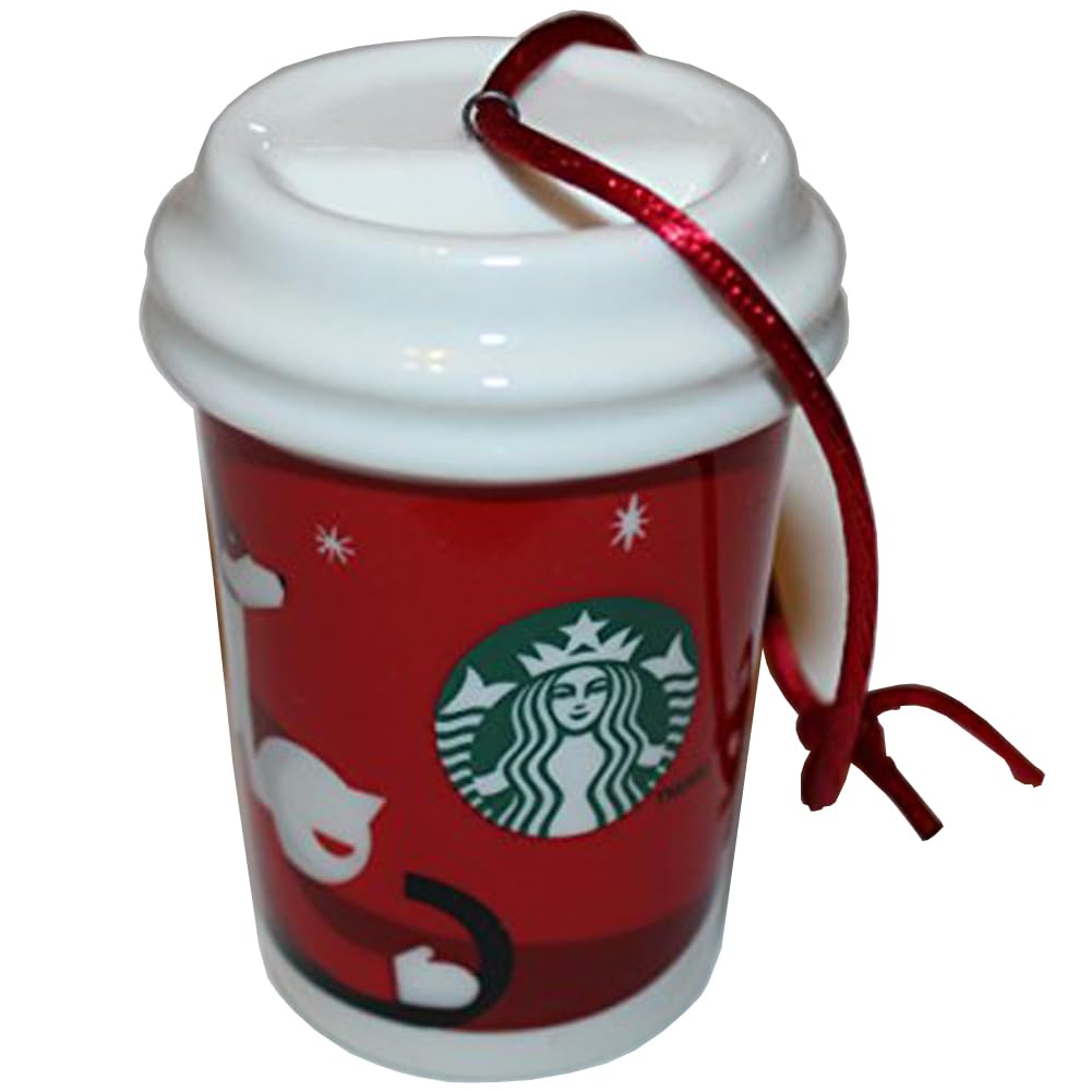 2011 Limited Edition Coffee Lover Ceramic Ornament - Handmade Holiday Decor for Christmas Tree, Gift for Coffee Enthusiasts, Perfect for Office Desk & Home Decor
