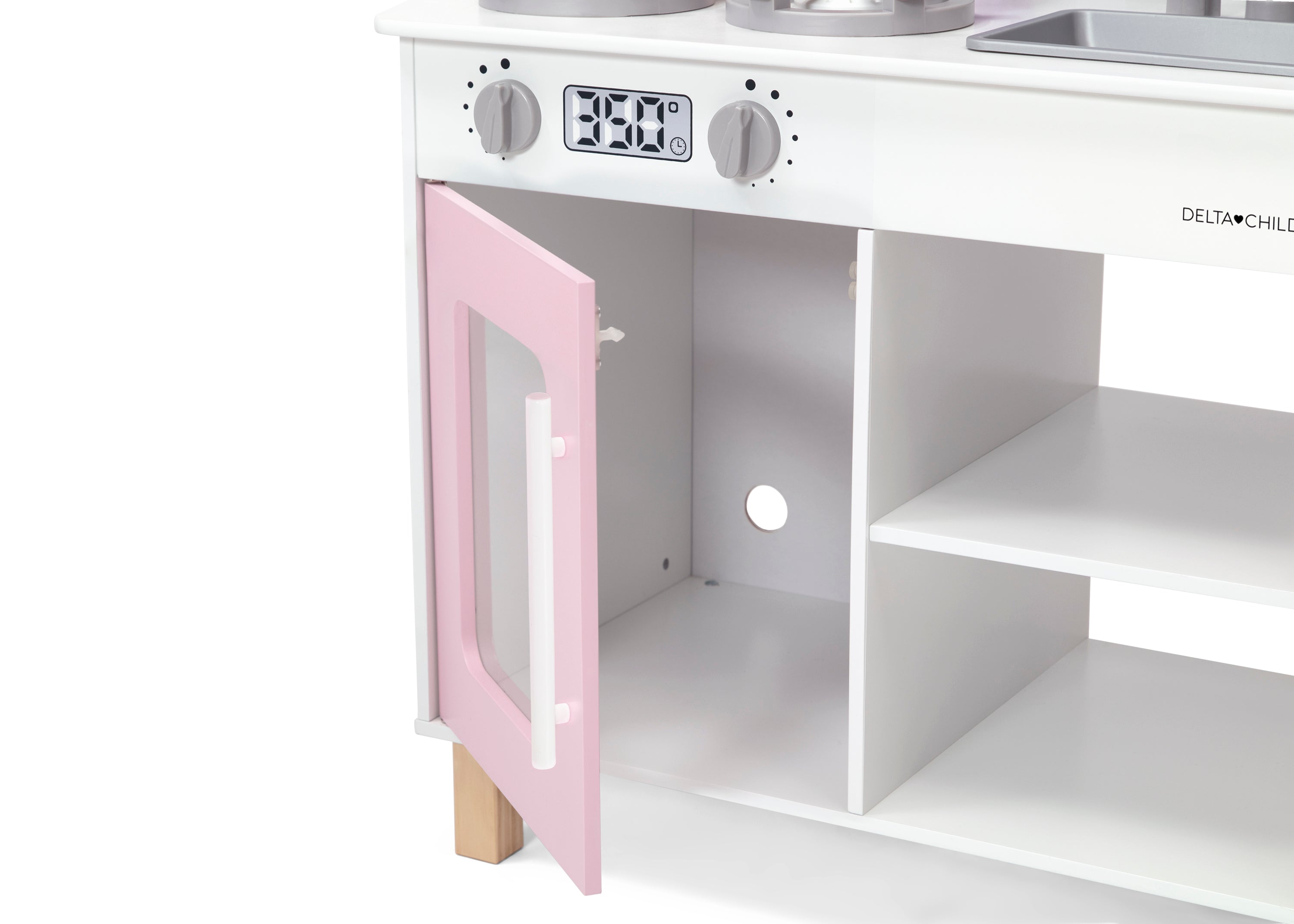 Tiny Chef Play Kitchen Set - Wooden Pretend Cooking Toys for Kids - Perfect for Pretend Play, Role Play & Early Learning - Ideal for Home, Preschool & Daycare