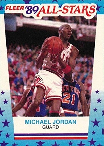 1989-90 Fleer Stickers #3 Michael Jordan Chicago Bulls Basketball Trading Card - Near Mint to Mint Condition - Perfect for Collectors, Sports Memorabilia Displays & NBA Fan Gifts