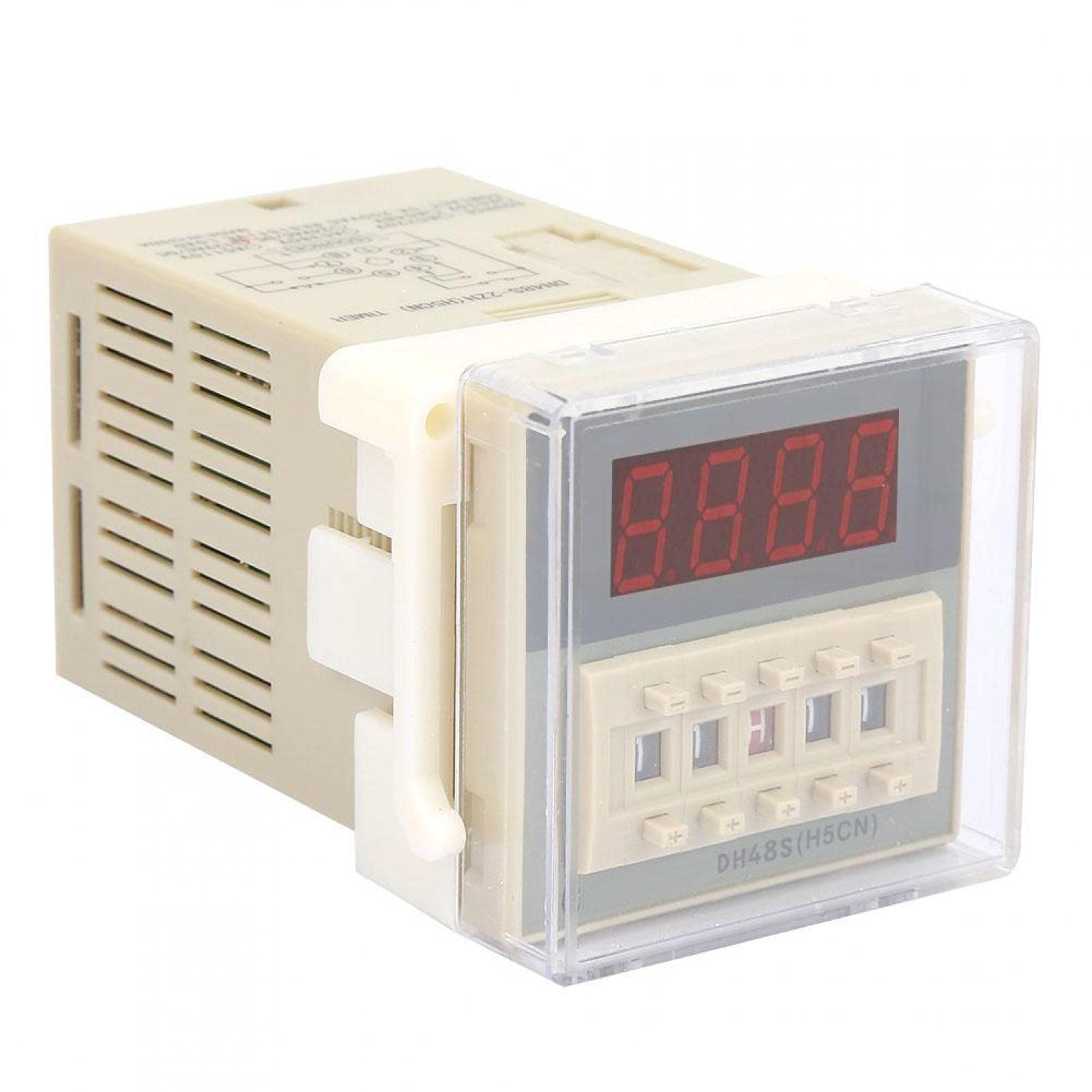 O111ROM DH48S-2ZH 8-Pin LCD Digital Timer Delay Relay Module - 0.01S to 99H99M Precise Timing (12VAC/DC) - Ideal for Industrial Automation, HVAC Systems & Electrical Control Panels