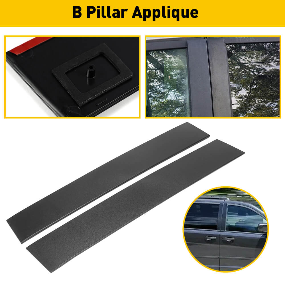 B Pillar Door Pillar Trim Compatible with 2008-2020 Dodge Grand Caravan & 2008-2016 Chrysler Town & Country - Durable Exterior Car Accessory for Enhanced Vehicle Protection and Style