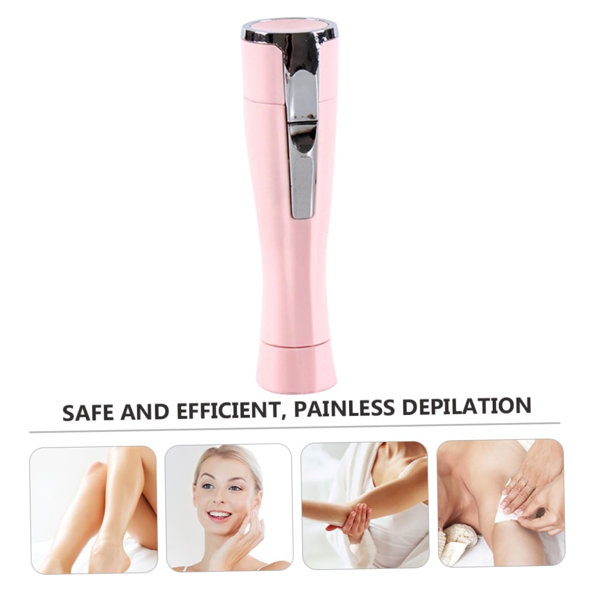 Women's Electric Leg Hair Epilator - Painless Hair Remover & Body Trimmer for Smooth Skin | Safe Depilation for Bikini, Underarms & Full Body | Perfect for Travel, Gym & Home Use