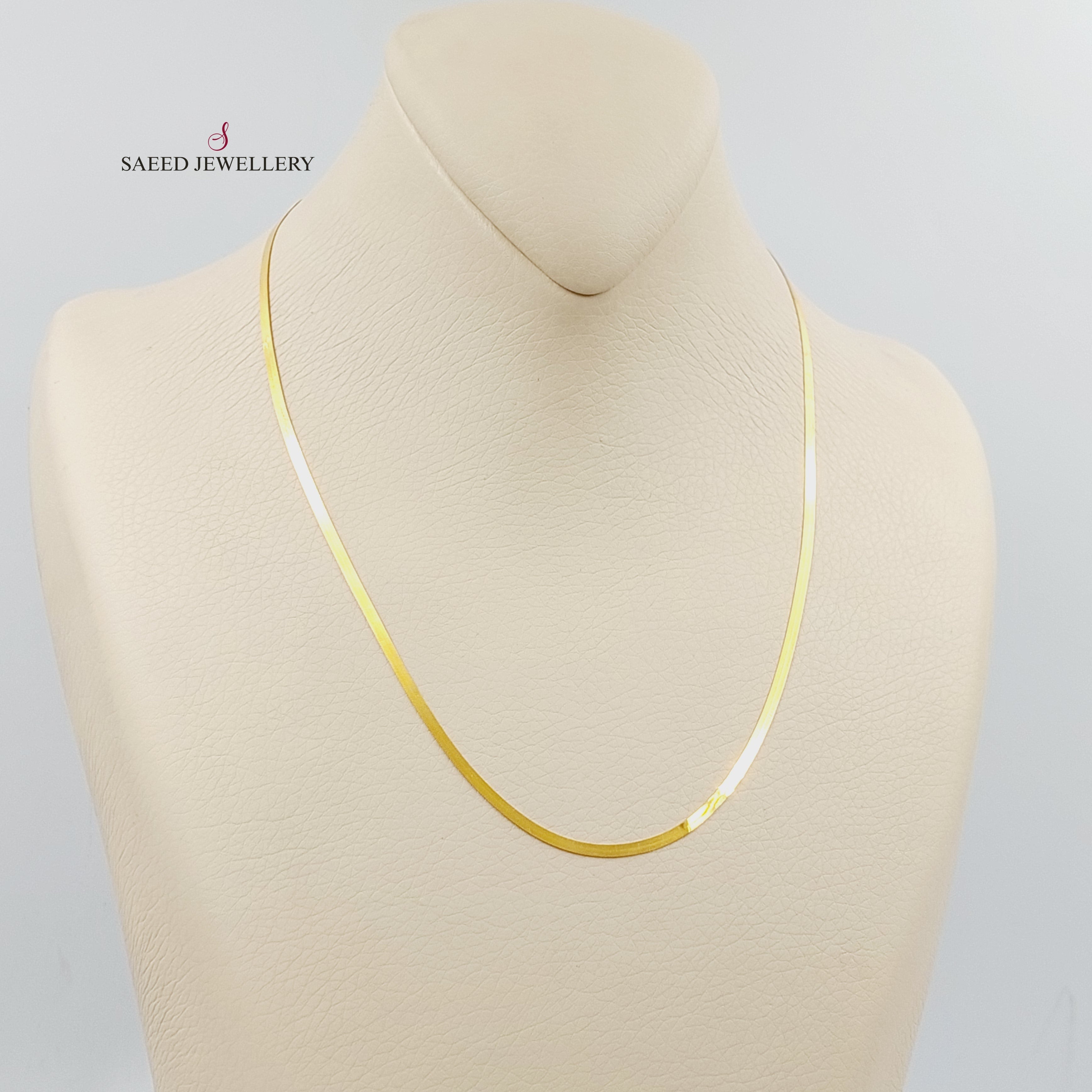 2.5mm Flat Necklace Chain for Women - Gold & Silver Dainty Layering Chains - Perfect for Everyday Wear, Gift Giving & Jewelry Making
