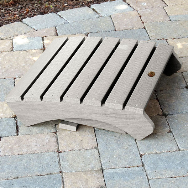 Premium Outdoor Folding Adirondack Ottoman - Waterproof Patio Footrest & Garden Lounge Chair Accessory for Deck, Poolside & Backyard Relaxation