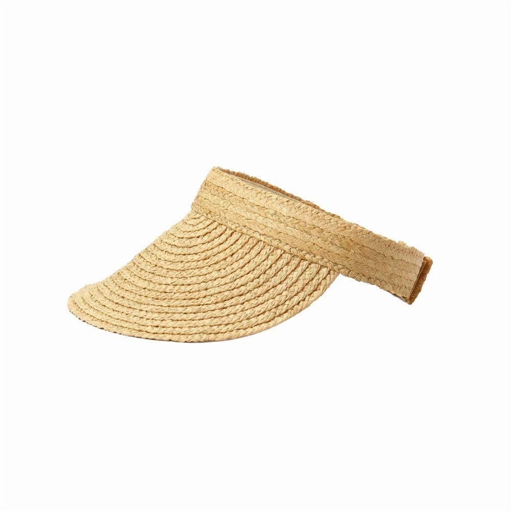 Handmade Lafite Grass Sun Hat for Women - Breathable Straw Summer Hat for Outdoor Cycling, Travel, Beach & Sun Protection - Fashionable Beige Flat Cap (Size M) | Perfect for Vacations, Gardening & Casual Outings