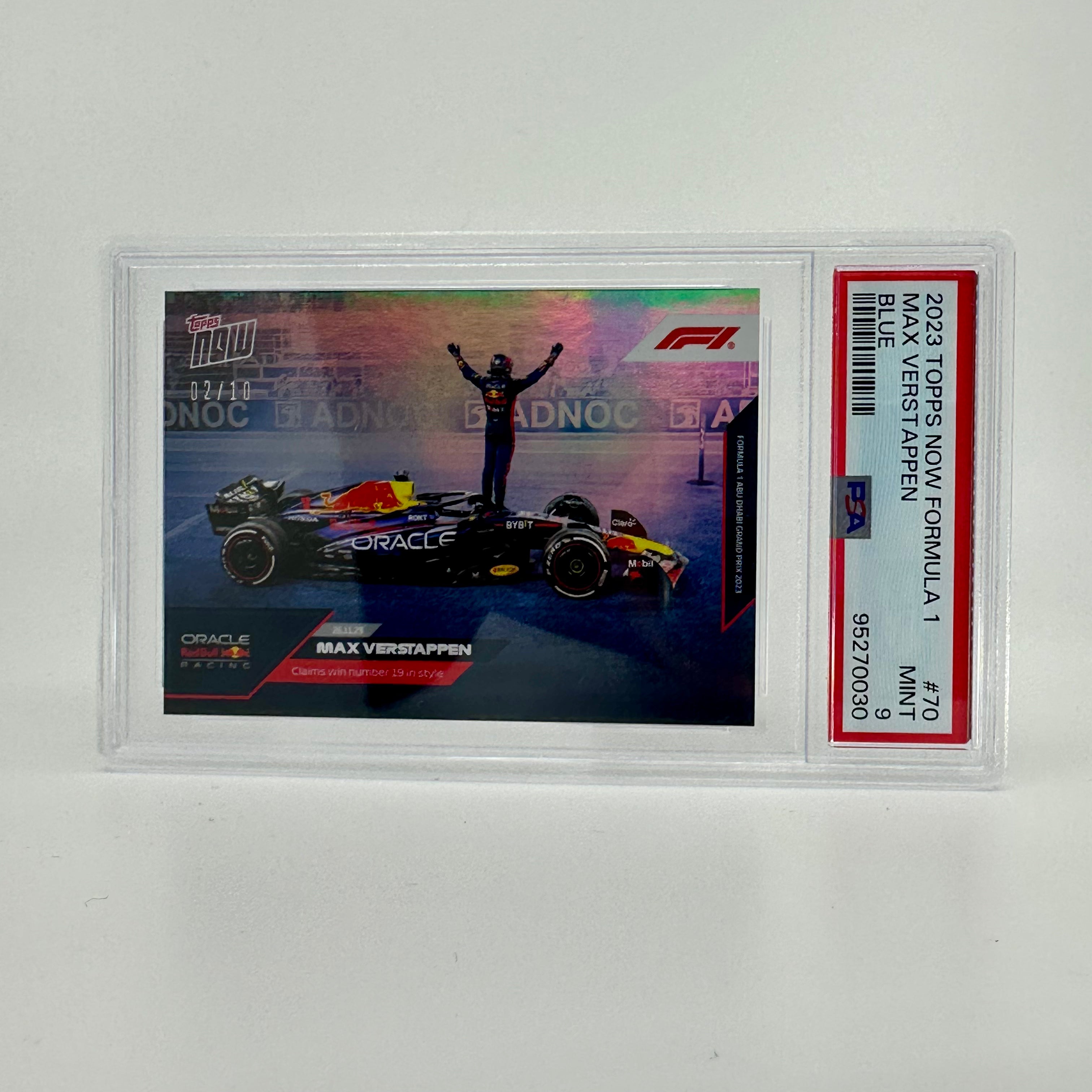 PSA 9 Graded 2002 Max Verstappen #70 Blue Racing Card - Perfect for F1 Collectors and Motorsport Memorabilia Enthusiasts
