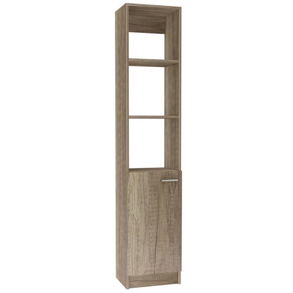 Tuhome Malaga Linen Cabinet Light Oak - Engineered Wood Storage Cabinet for Bedroom, Bathroom & Living Room - Modern Home Organization Solution
