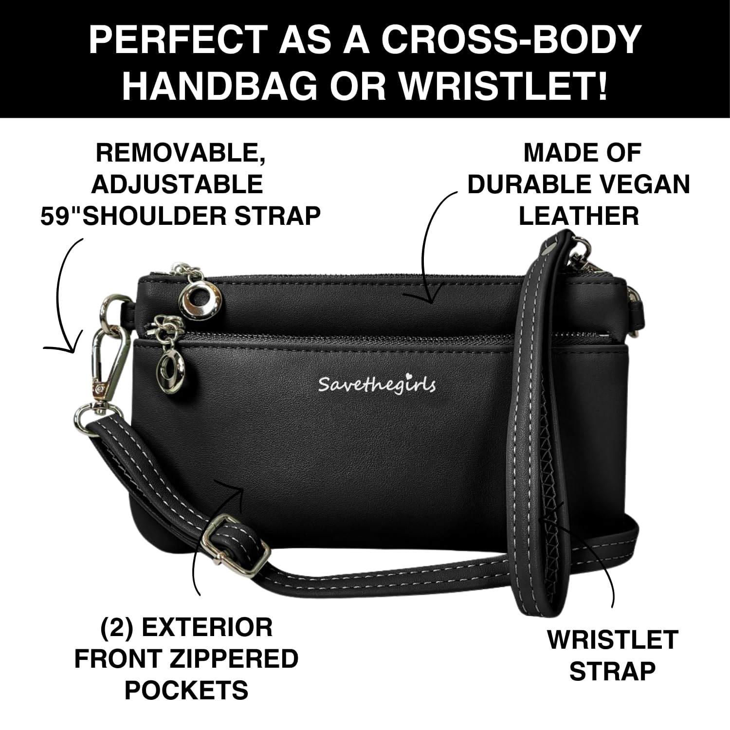 Bella Women’s Touch Screen Crossbody Bag - Stylish Cell Phone Purse & Clutch for Everyday Use, Shopping, and Night Out