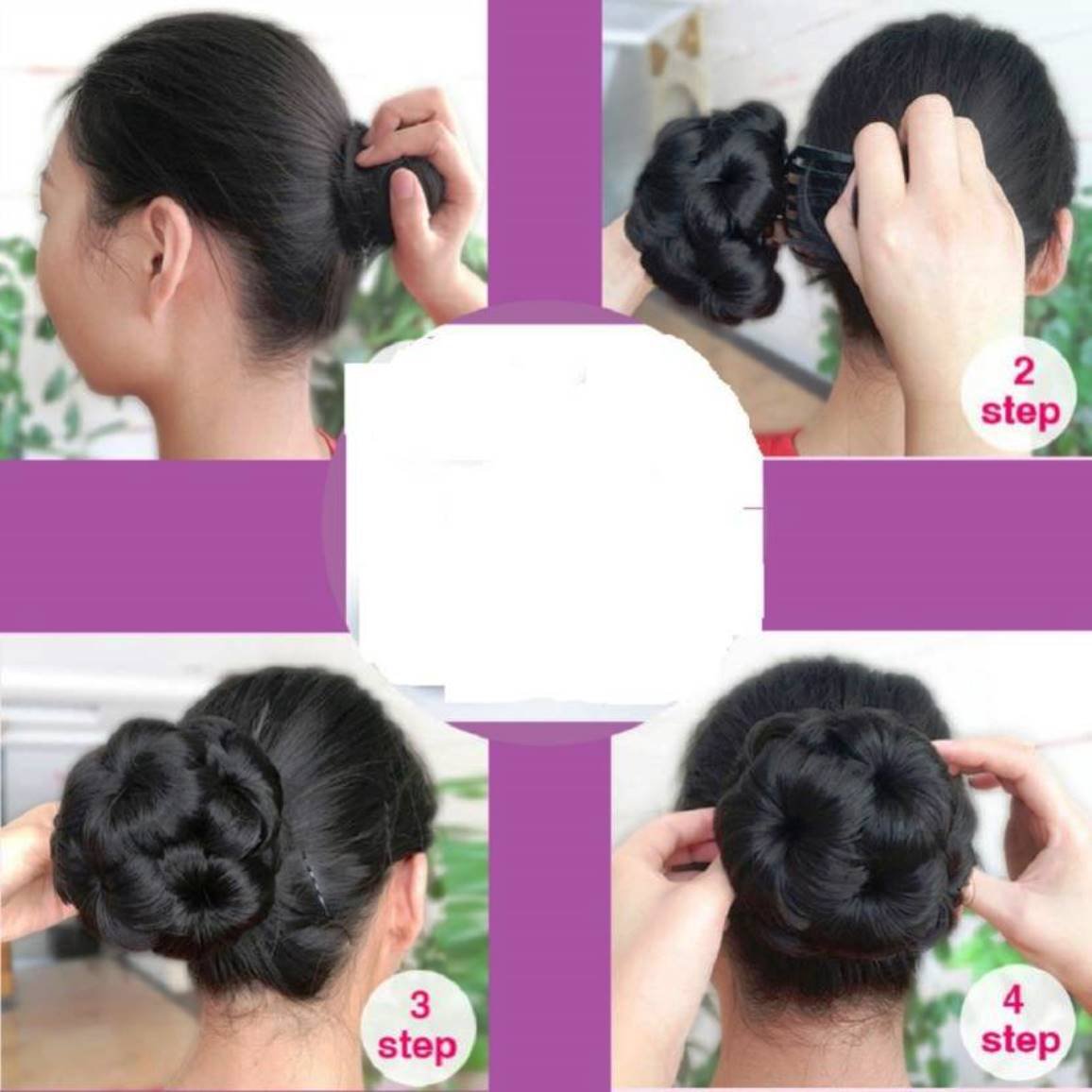 Pema Hair Extensions & Wigs - 1PC Ready-Made Synthetic Hair Bun for Women | Bridal Bun Extension | Faux Bun Updo | Juda Bun | Stylish Black Hairpiece for Weddings, Parties & Special Occasions