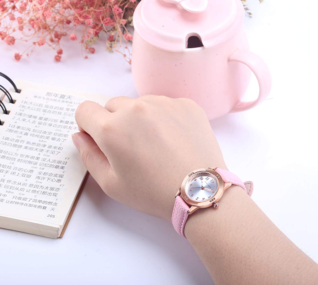 Elegant Women's Watch with Genuine Leather Band - Japanese Quartz Movement, Waterproof Analog Watch for Business & Formal Occasions - Stainless Steel Case, Classic Ladies Watch for Office, Meetings & Special Events