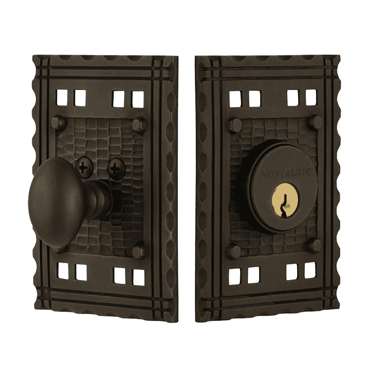 Craftsman Oil Rubbed Bronze Single Cylinder Deadbolt - Secure Front Door Lock for Home & Apartment Entryway Safety